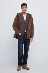 Springfield Parka de algod&oacute;n beige