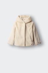 Springfield Kids Chamarra de pelo para ni&ntilde;a beige