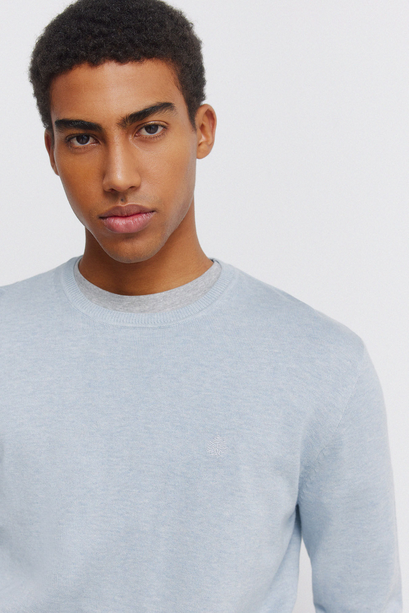 Springfield Su&eacute;ter b&aacute;sico con logo Springfield azul indigo