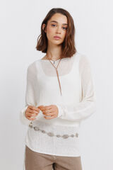 Springfield Jersey cuello barco beige