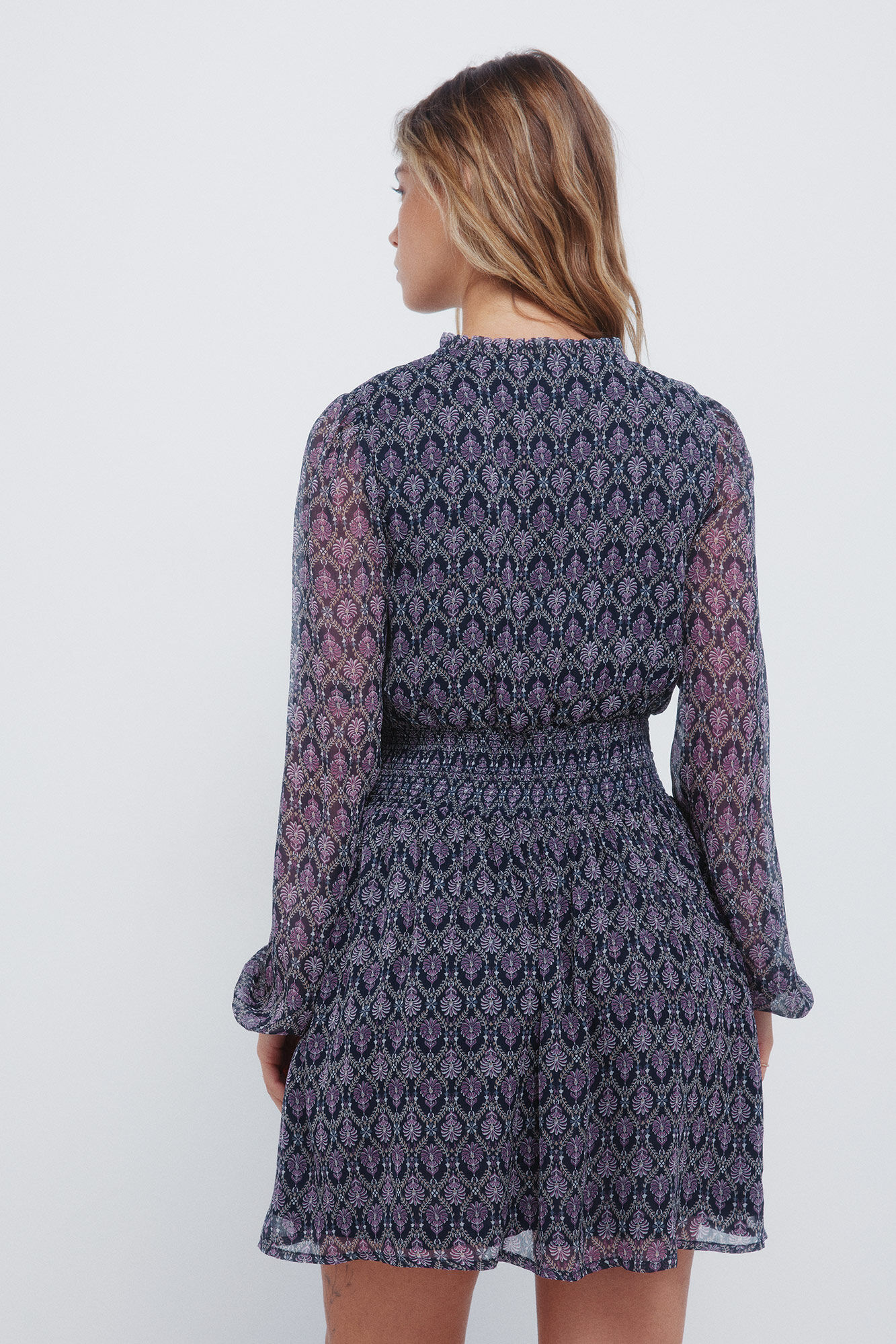 Springfield Vestido corto con estampado short estampado