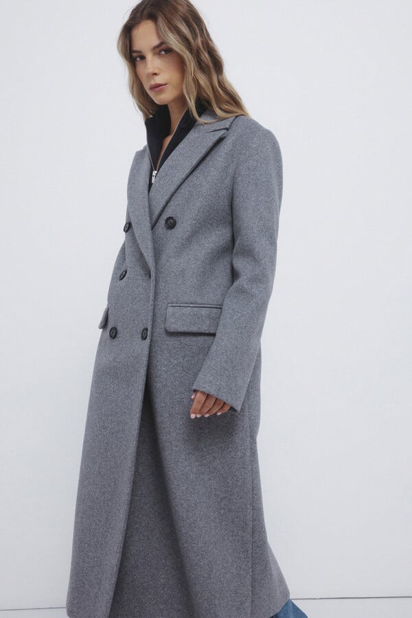 Springfield Abrigo cruzado estampado