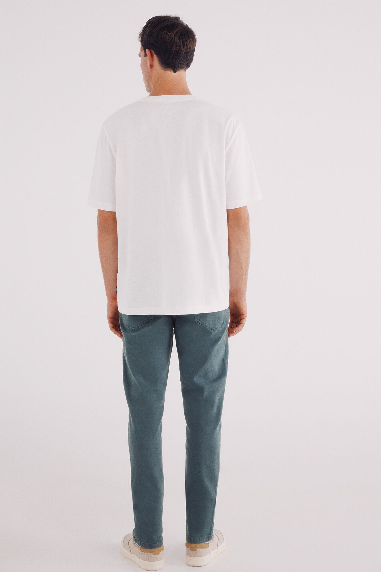 Springfield Pantal&oacute;n slim fit de 5 bolsillo azul