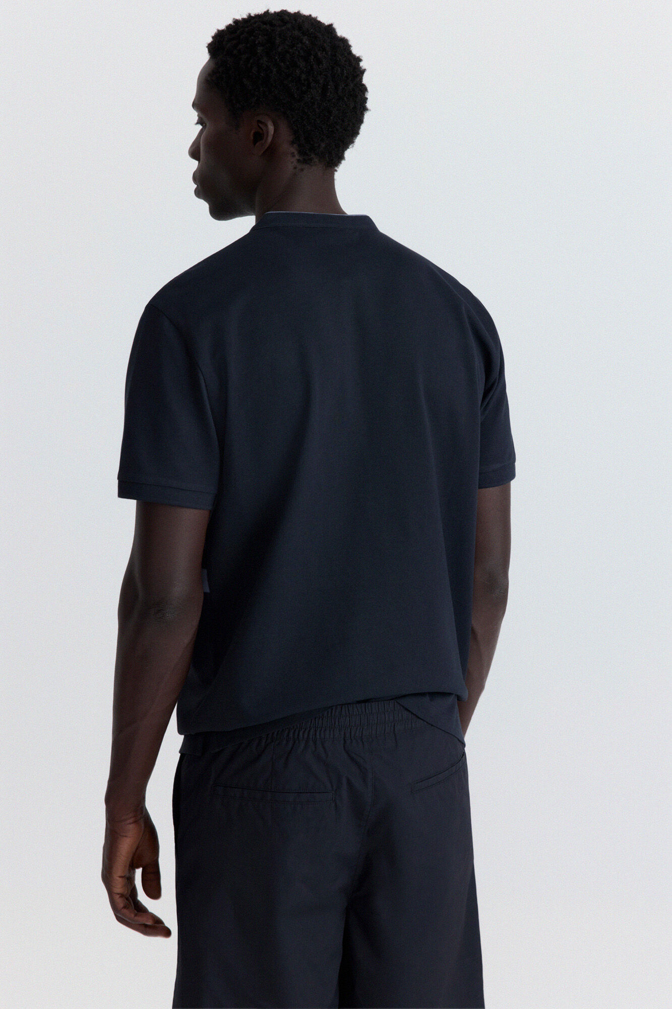 Springfield Polo cuello mao bloques de color slim fit azul
