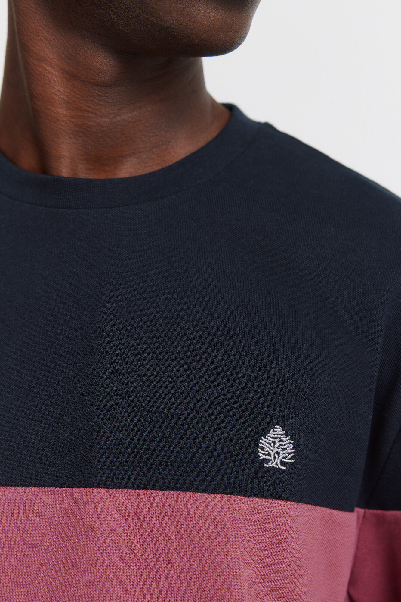 Springfield Camiseta manga larga piqu&eacute; bloques azul