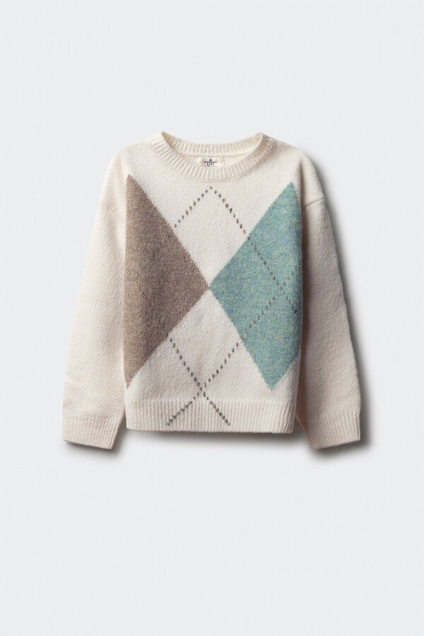 Springfield Kids Jersey de diamantes para niña beige