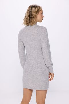 Springfield Vestido corto tejido trenzas gris