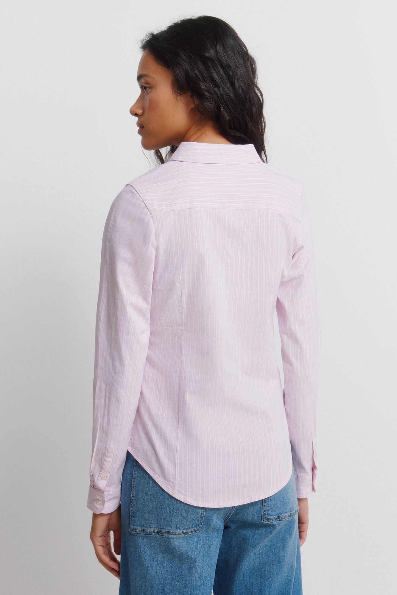 Springfield Camisa de algod&oacute;n Oxford rosa