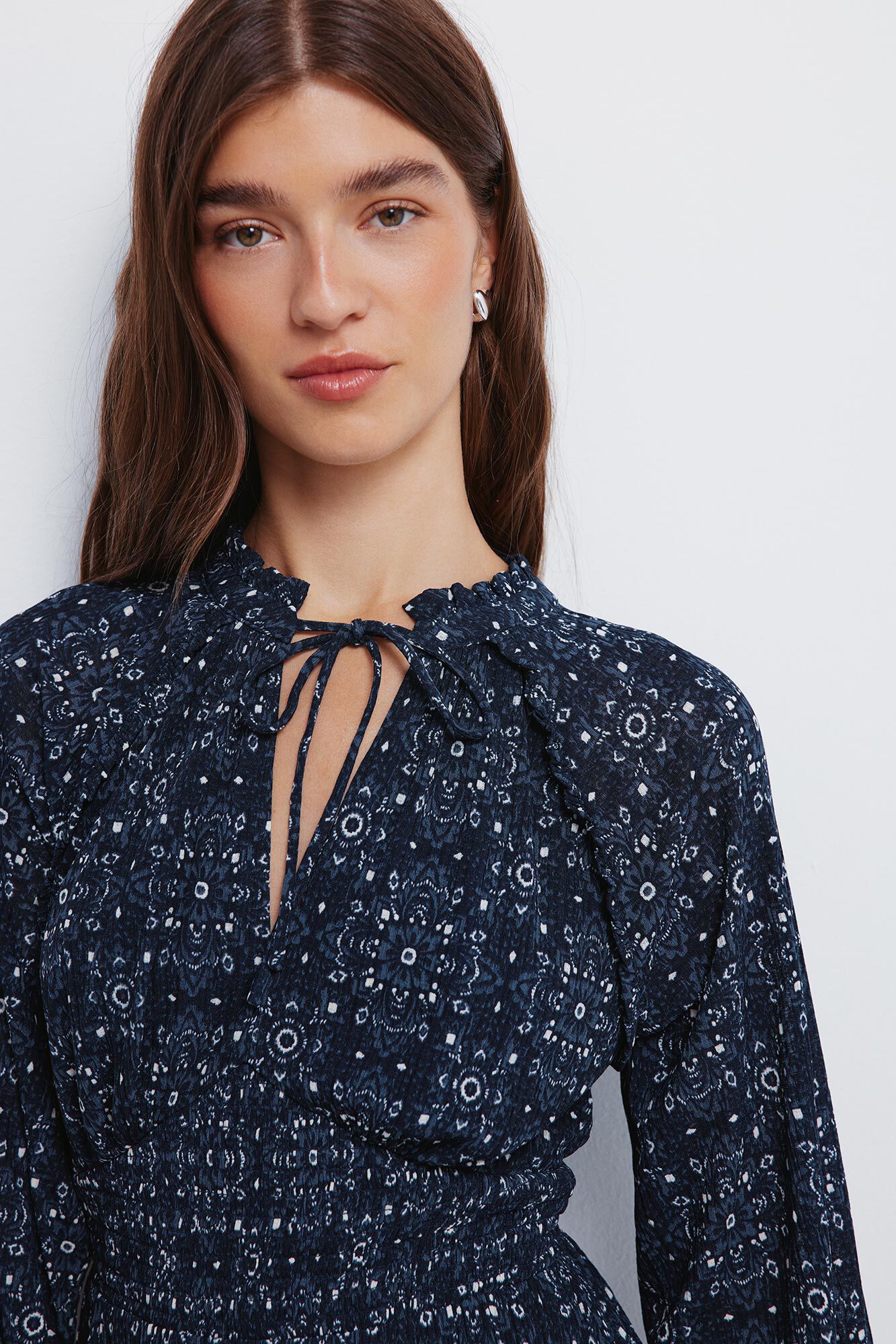 Springfield Vestido midi con cintura el&aacute;stica