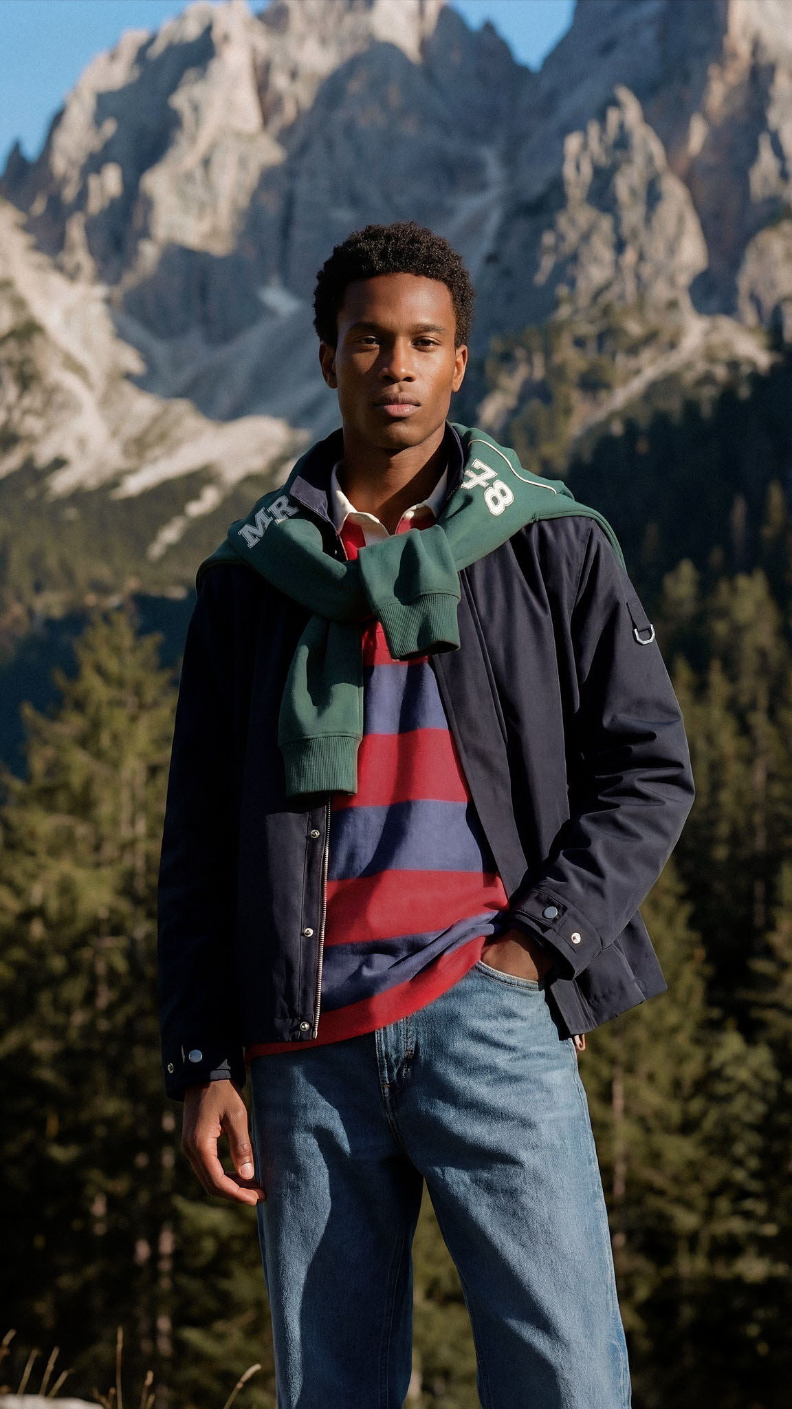 Springfield Polo rugby manga larga a rayas