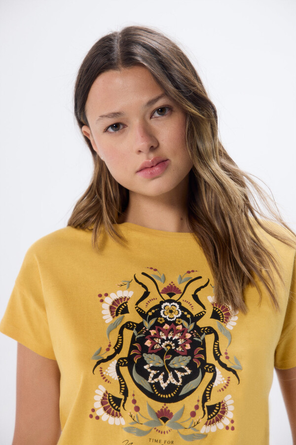 Springfield Playera "New dreams" amarillo