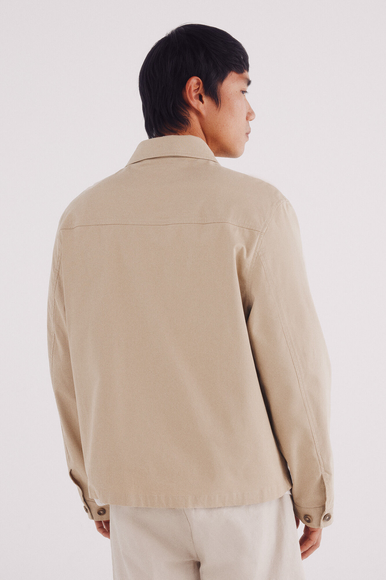 Springfield Sobrecamisa algod&oacute;n beige