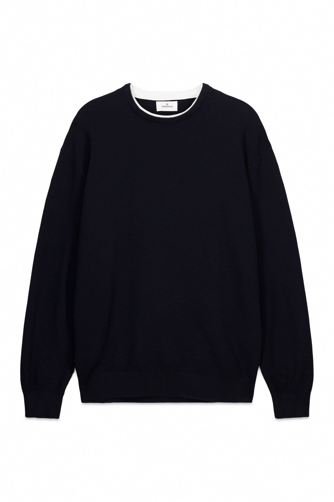 Springfield Su&eacute;ter estructura doble marino