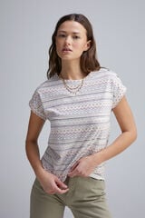 Springfield Playera manga vuelta botones hombro café
