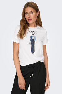 Only Playera estampada manga corta