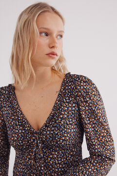 Springfield Vestido midi estampado marino