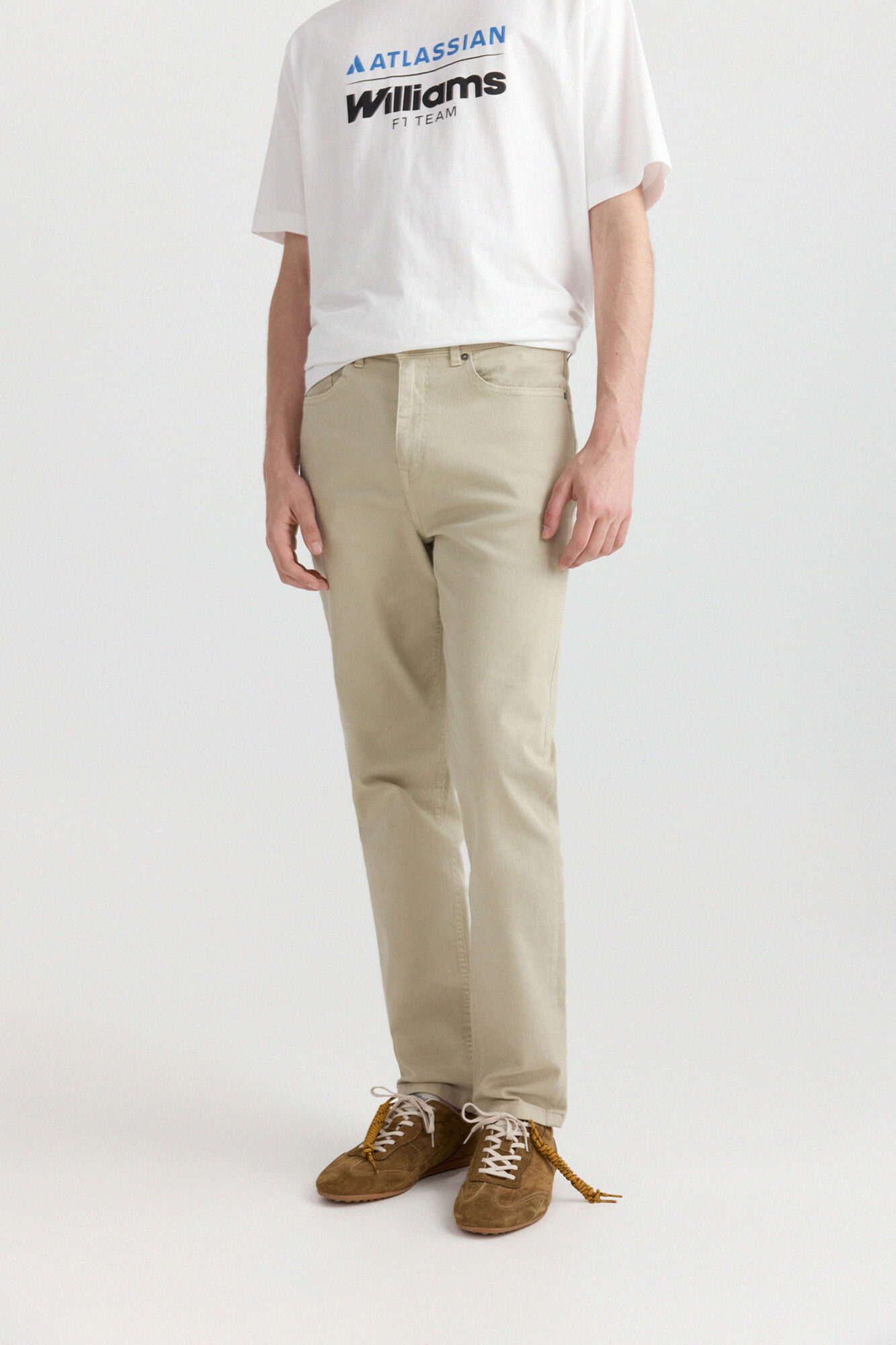 Springfield Pantal&oacute;n de 5 bolsillos slim lavado