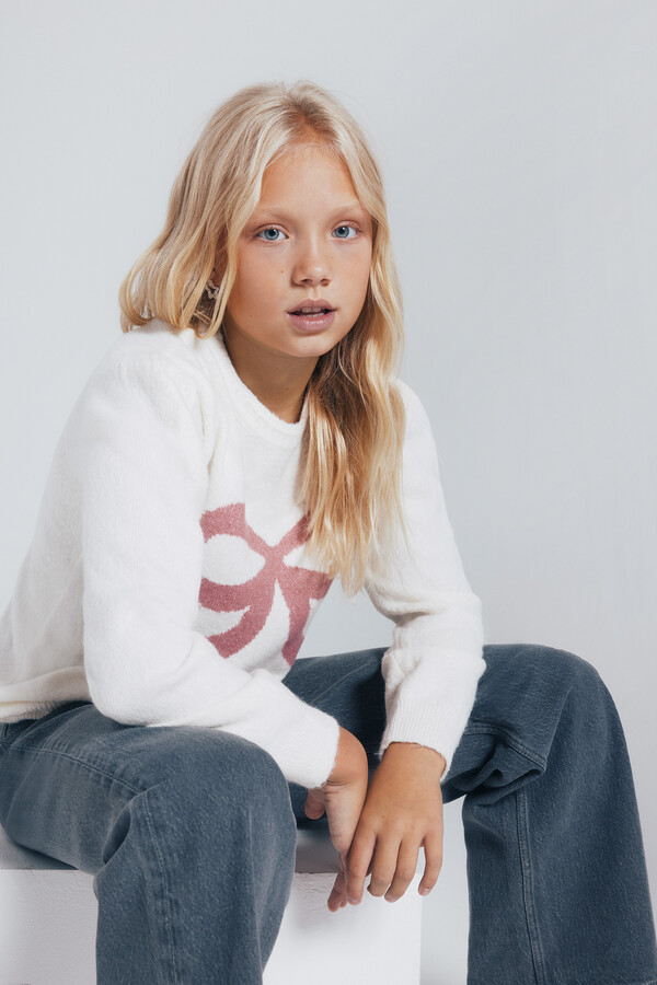 Springfield Kids Suéter lazo niña beige