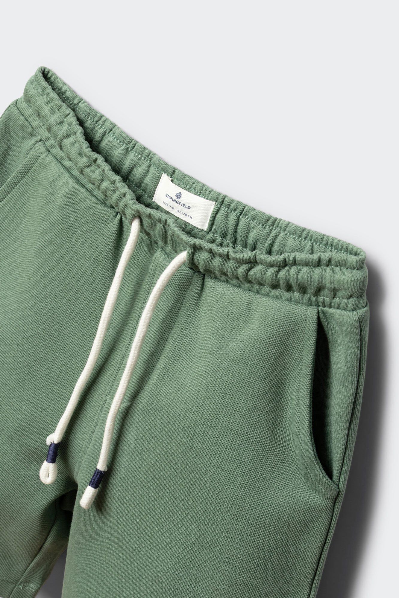 Springfield Kids Bermuda jogger b&aacute;sica ni&ntilde;o verde
