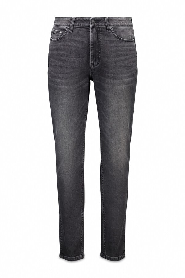 Springfield Jeans ajustados con lavado gris oscuro gris