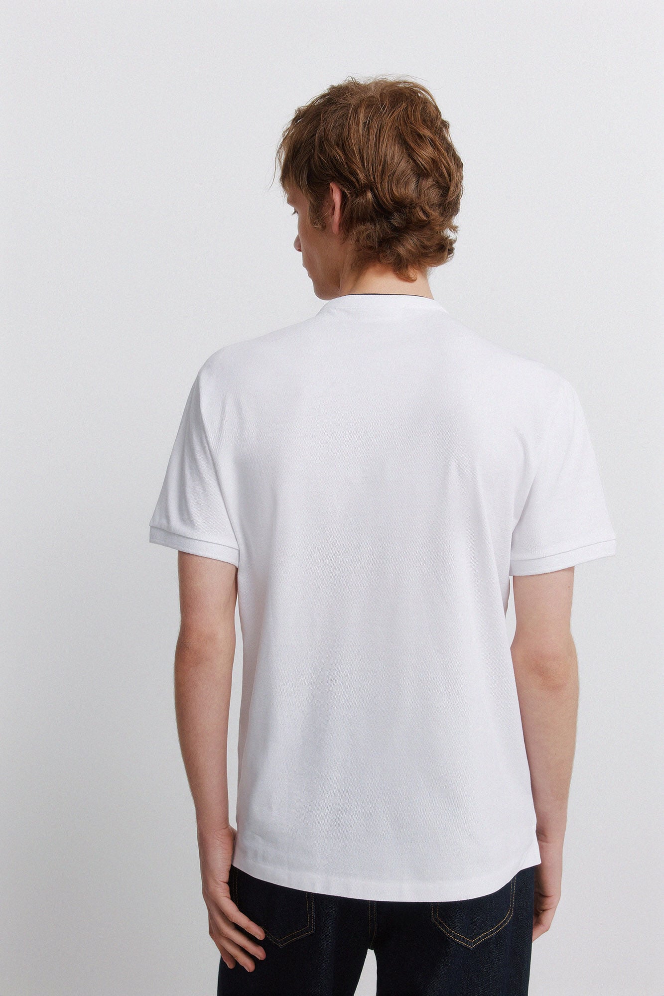 Springfield Polo de piqu&eacute; cuello mao slim fit natural