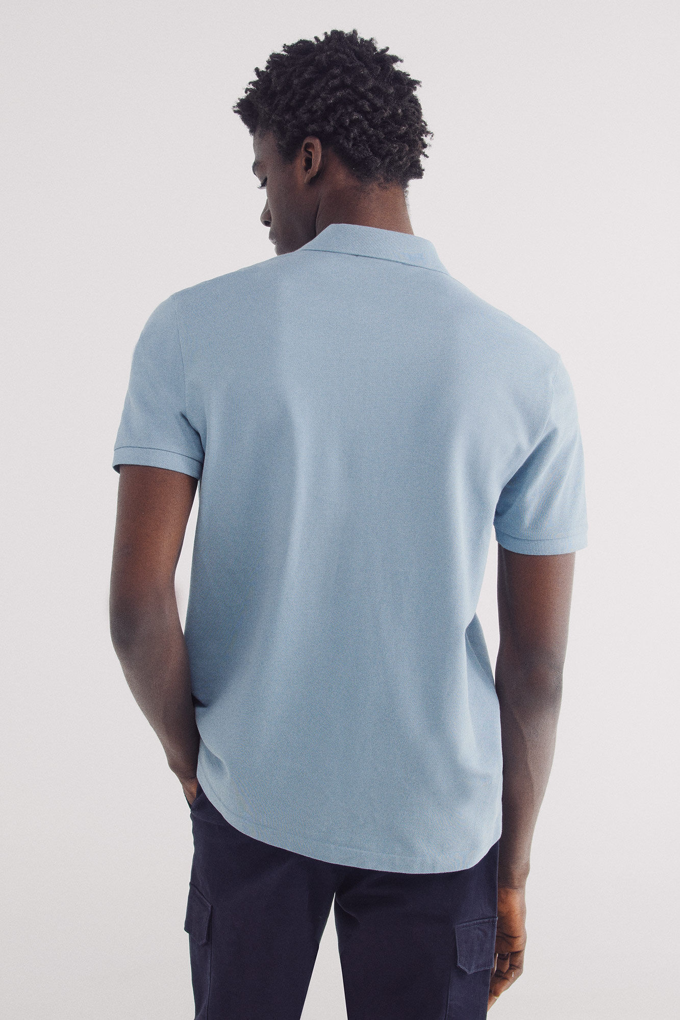 Springfield Polo piqu&eacute; b&aacute;sico regular fit azul mezcla