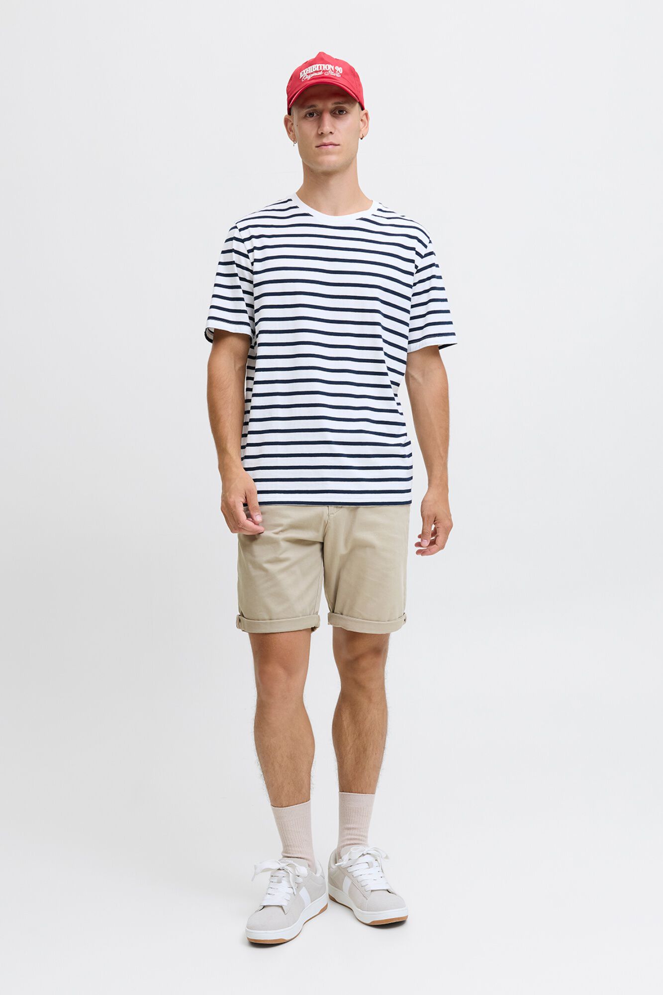 Jack & Jones Bermuda estilo chino regular fit gris