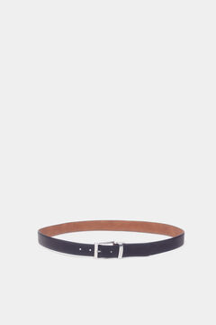 Springfield Cinturón reversible microperforado negro