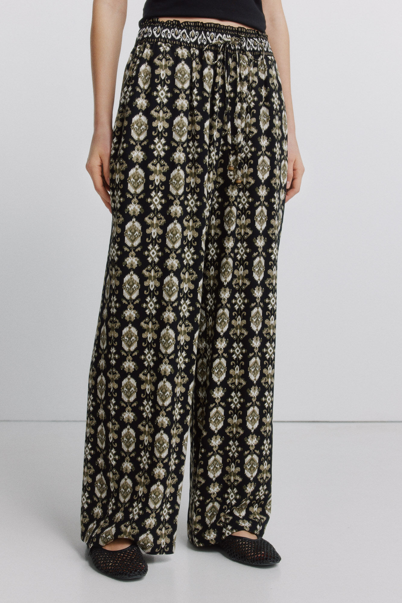 Springfield Pantal&oacute;n estampado r&uacute;stico con cord&oacute;n