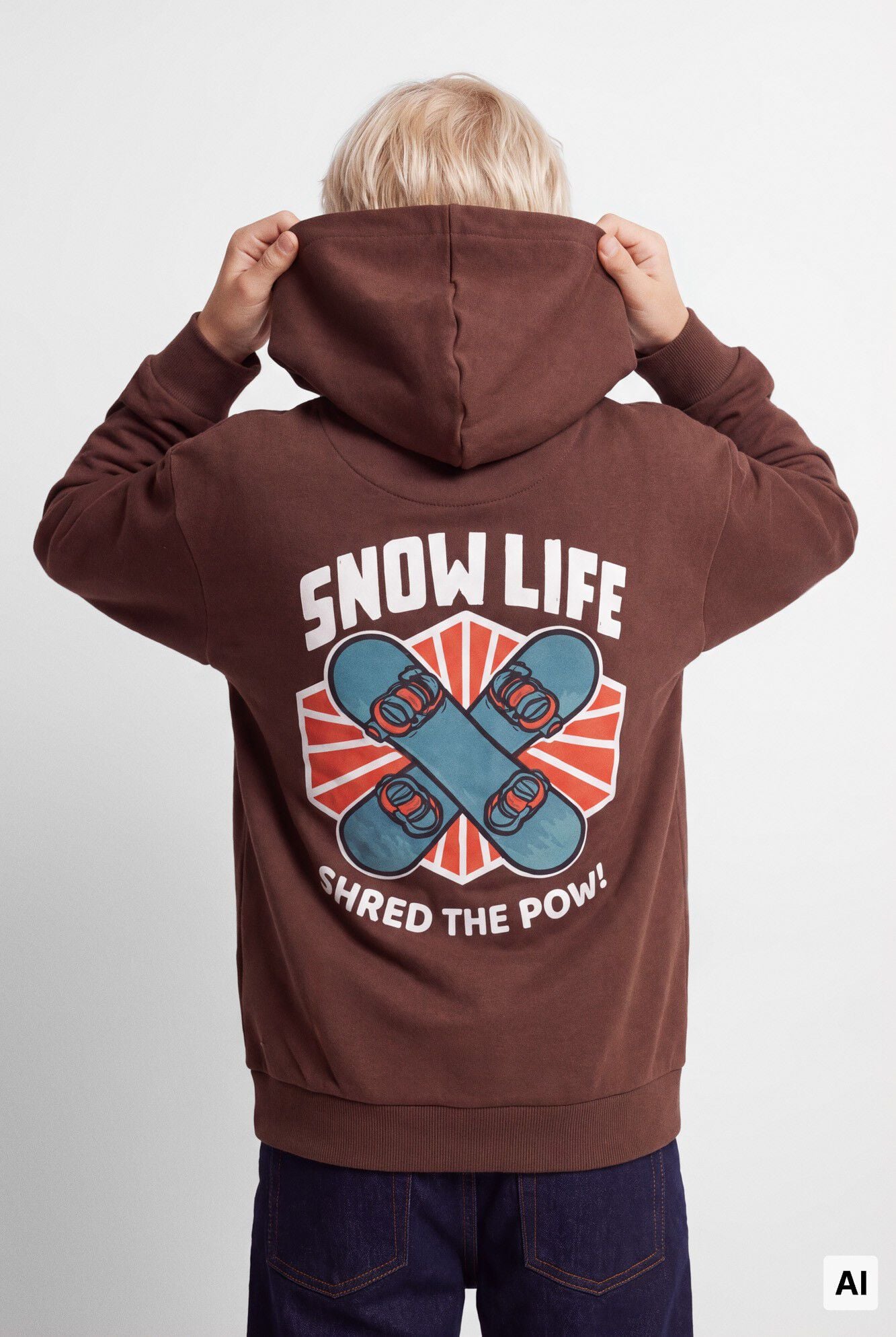 Springfield Kids Sudadera skate para ni&ntilde;o caf&eacute;