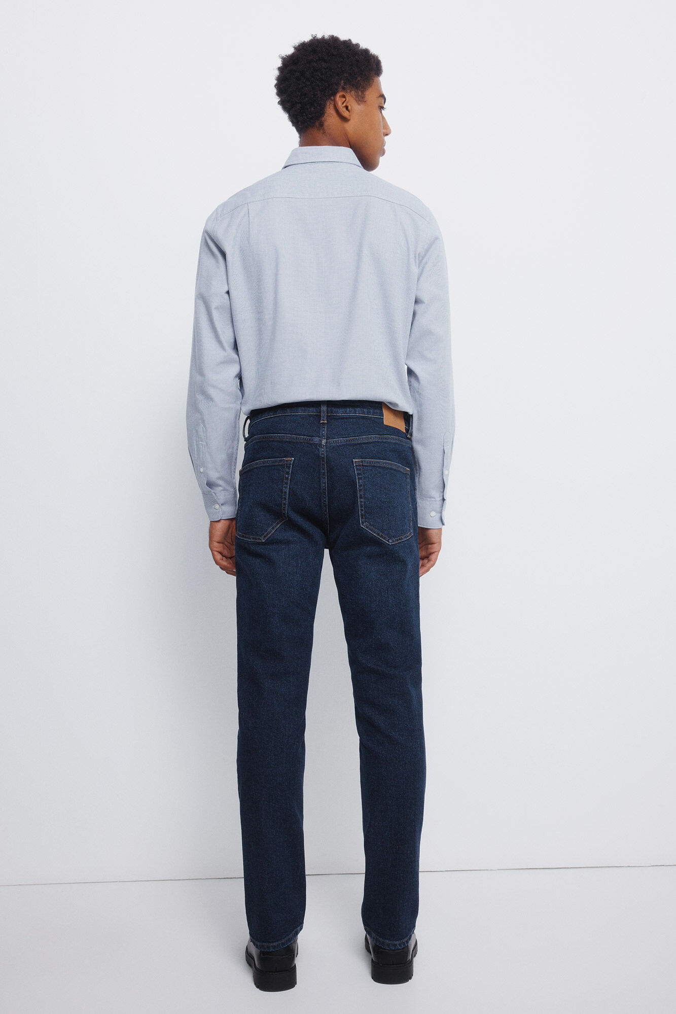 Springfield Jeans ajustados con lavado oscuro azul