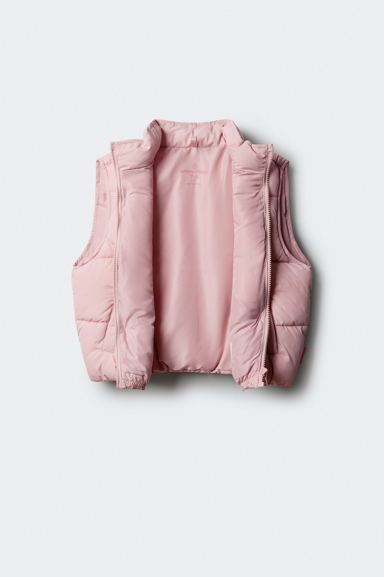 Springfield Kids Chaleco acolchado de estrella para ni&ntilde;a rosa