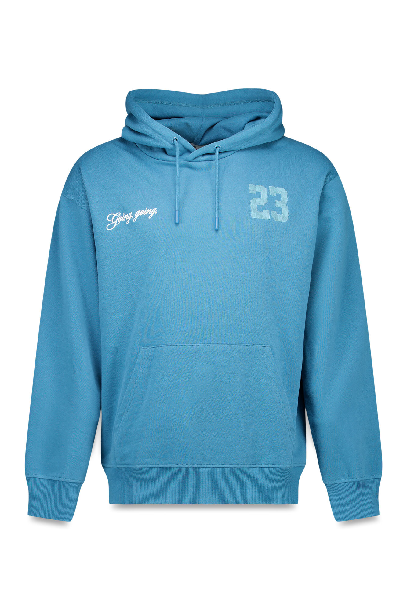 Springfield Sudadera con capucha y estampado de b&eacute;isbol azul