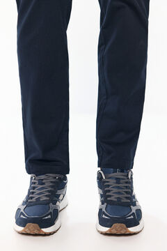 Springfield Pantalón cargo confort slim fit marino