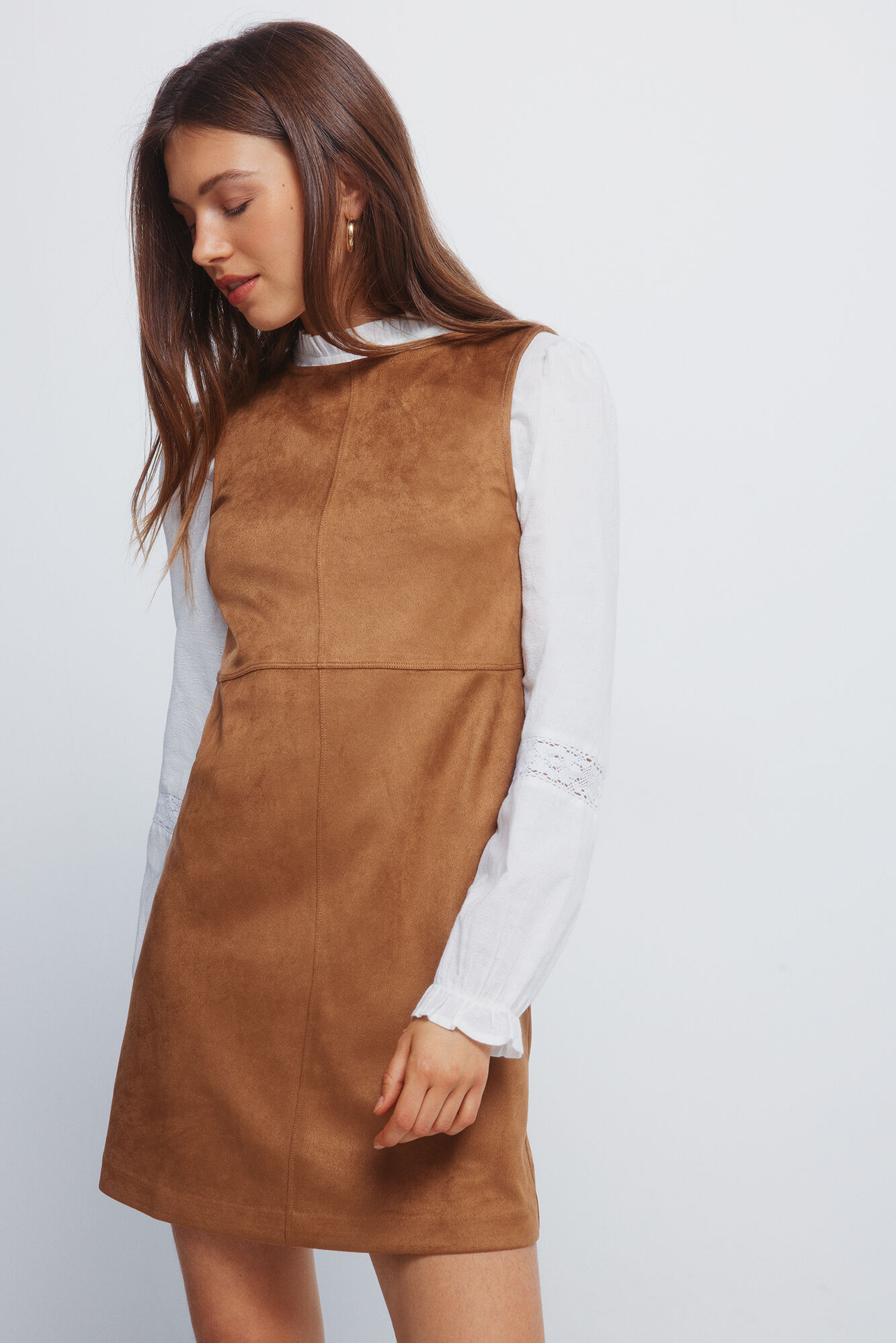 Springfield Vestido corto nude