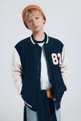 Springfield Kids Chaqueta varsity beisbolera niño azul