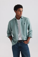 Springfield Camisa oxford verde