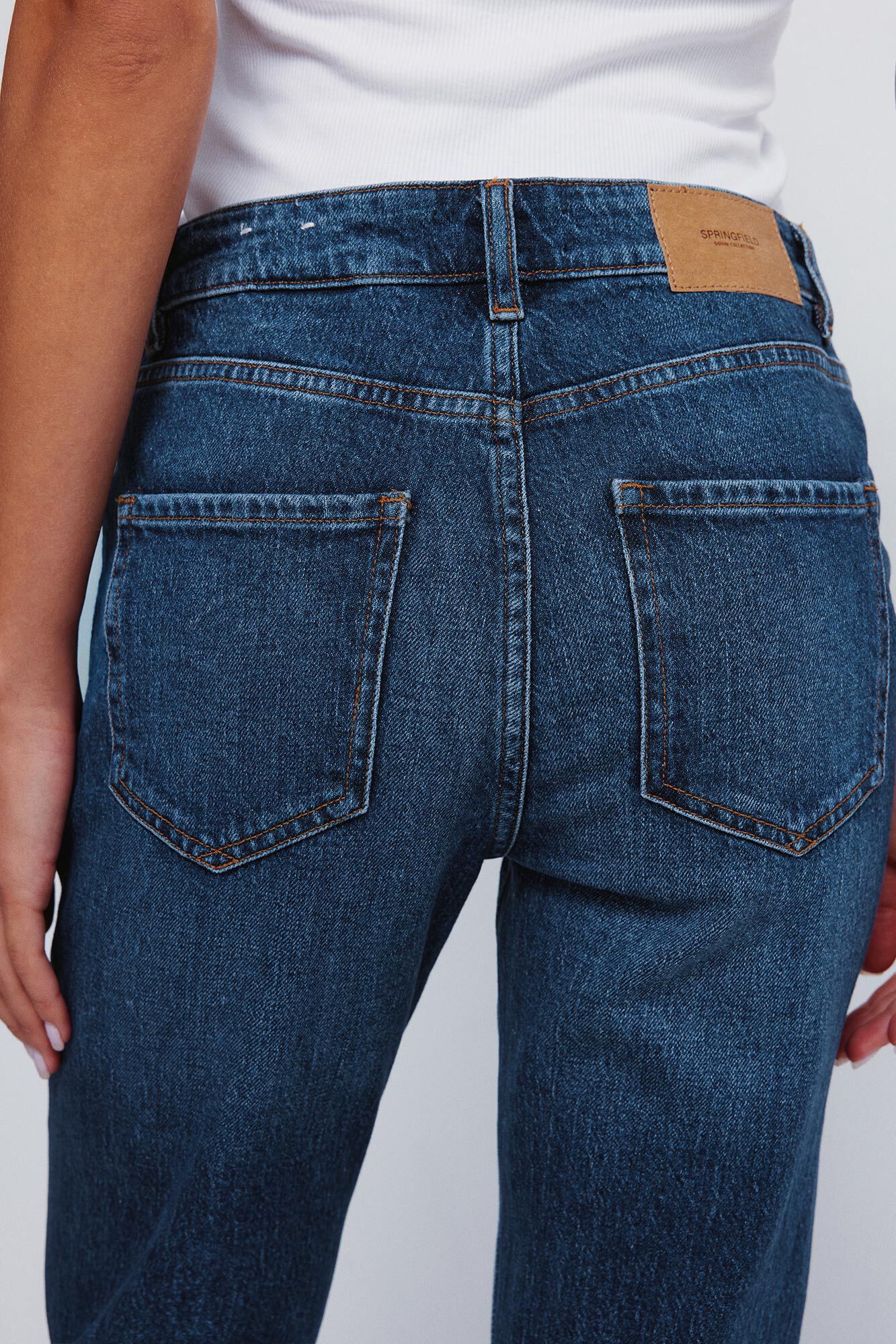 Springfield Jeans rectos azul