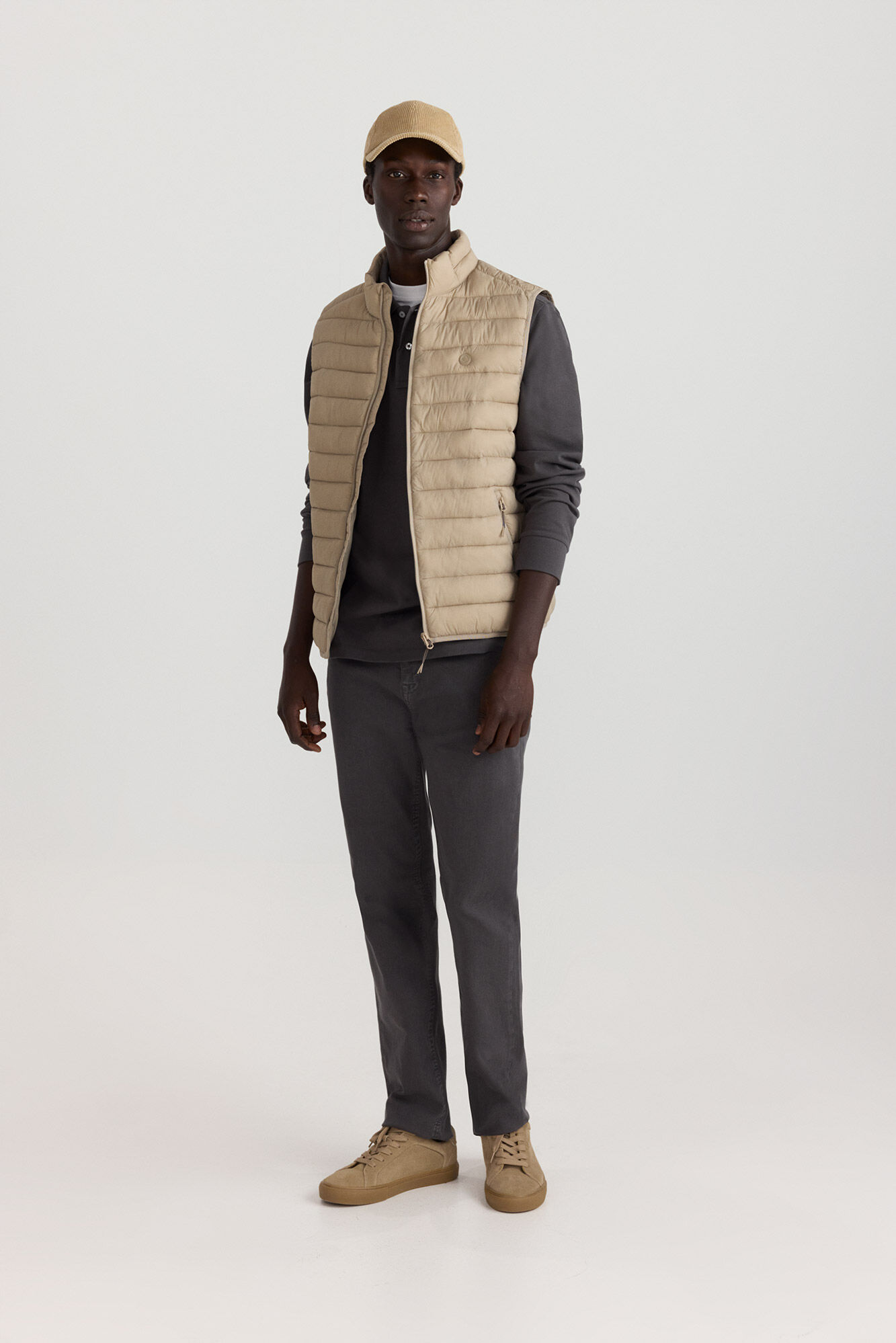 Springfield Chaleco acolchado caf&eacute;
