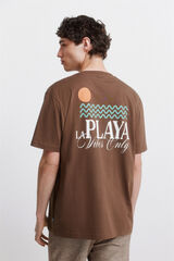 Springfield Playera de playa caf&eacute;