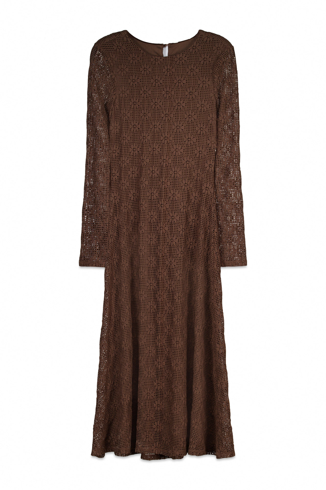 Springfield Vestido estructurado de manga larga caf&eacute;