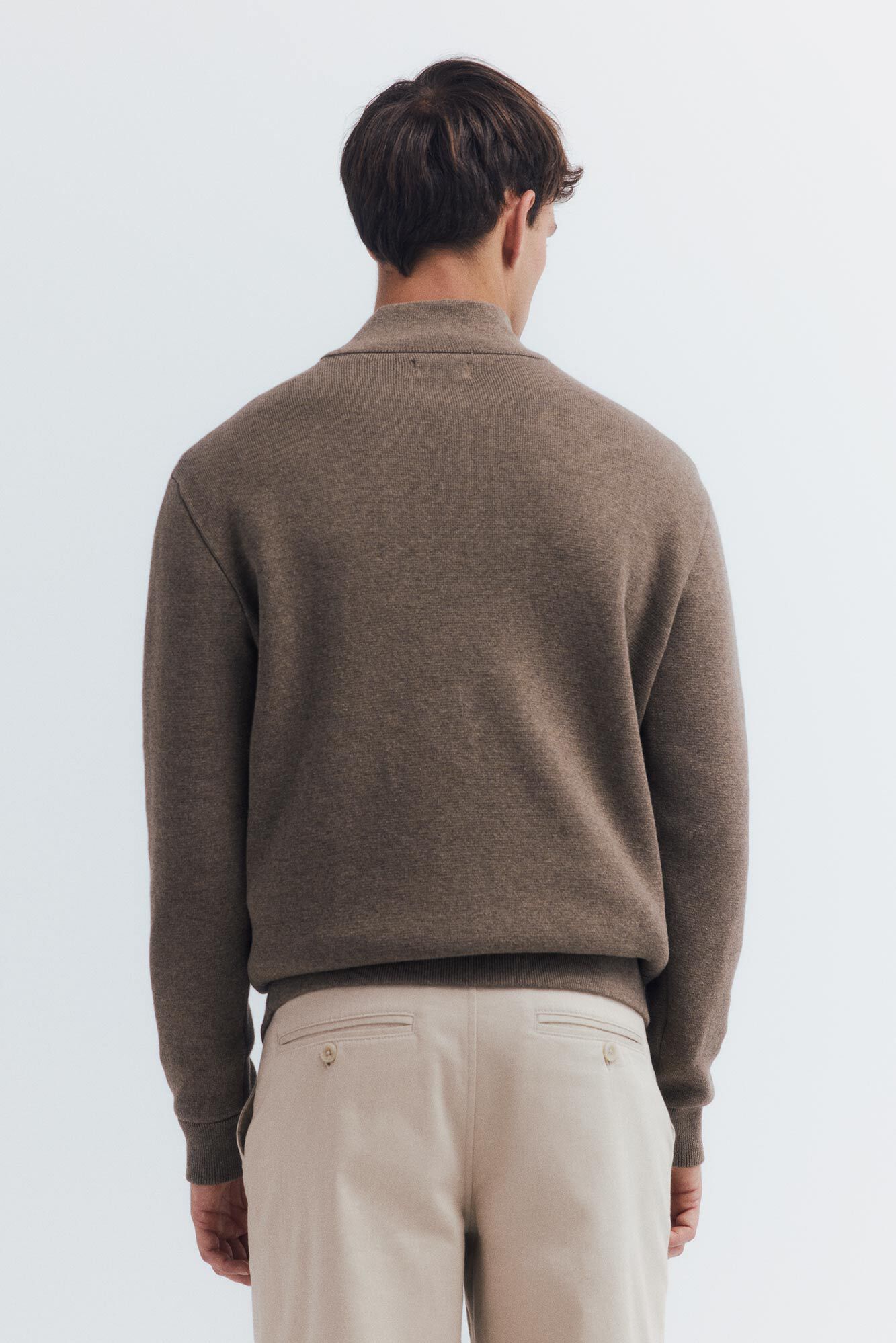 Springfield C&aacute;rdigan con cierre Milano caf&eacute;