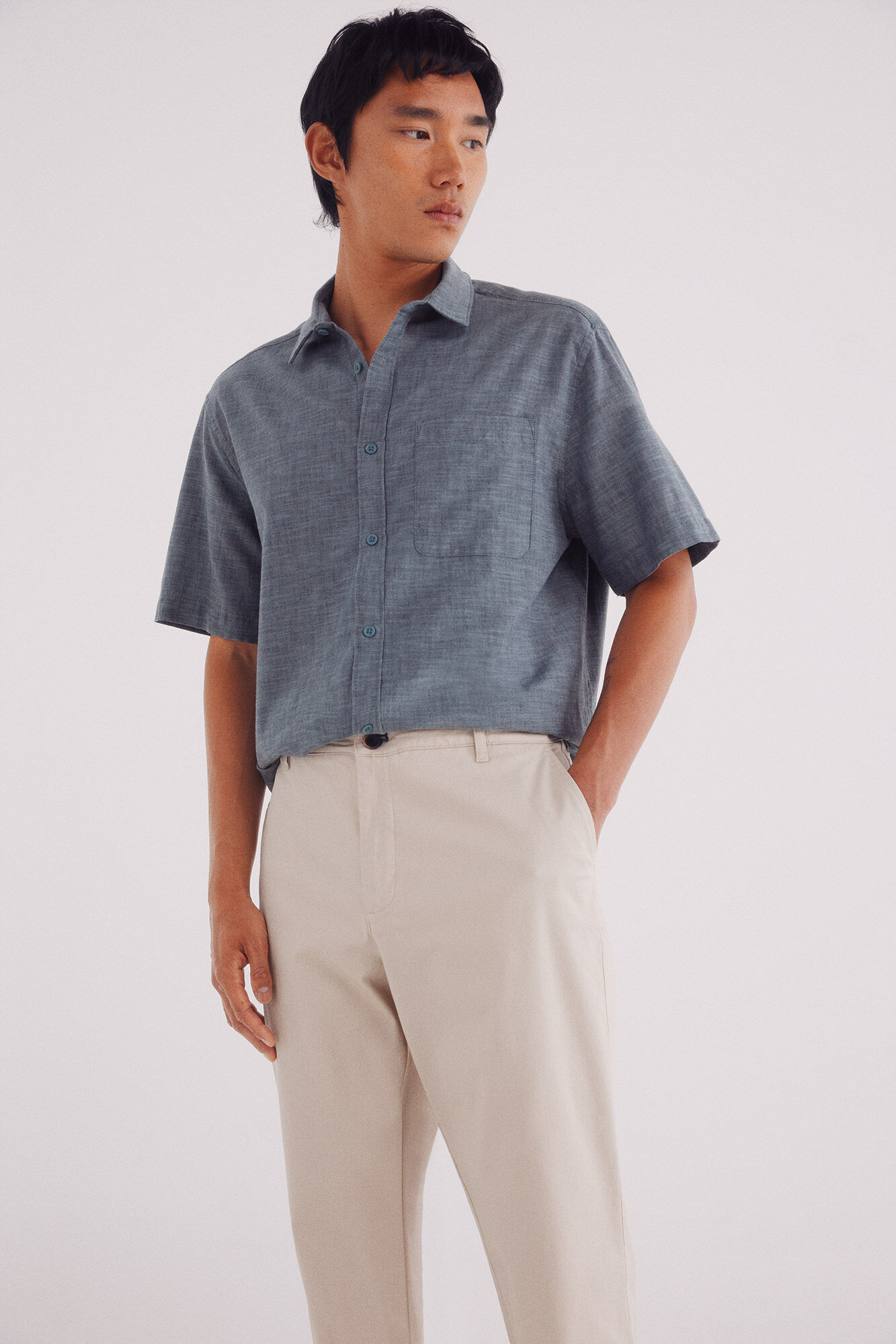 Springfield Pantal&oacute;n chino ligero slim fit beige