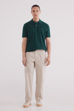 Springfield Polo piqué básico regular fit verde