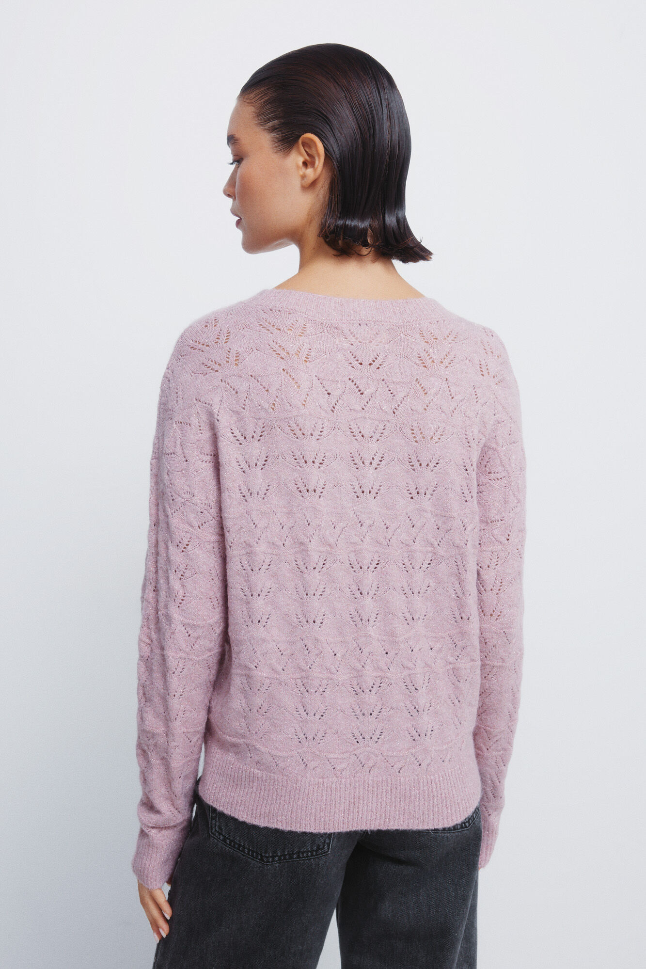 Springfield Jersey de punto de l&uacute;rex rosa