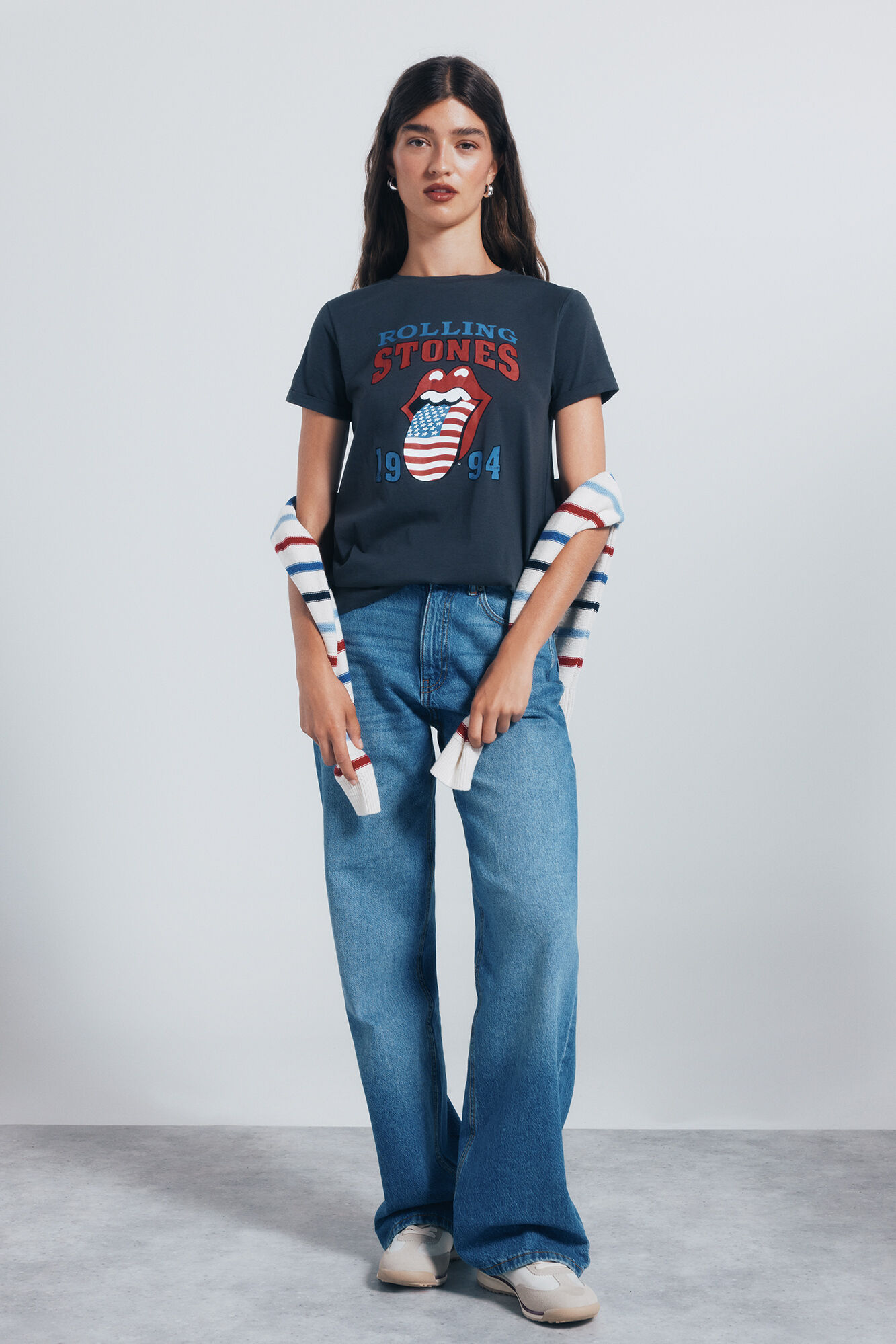 Springfield Playera "The Rolling Stones" gris