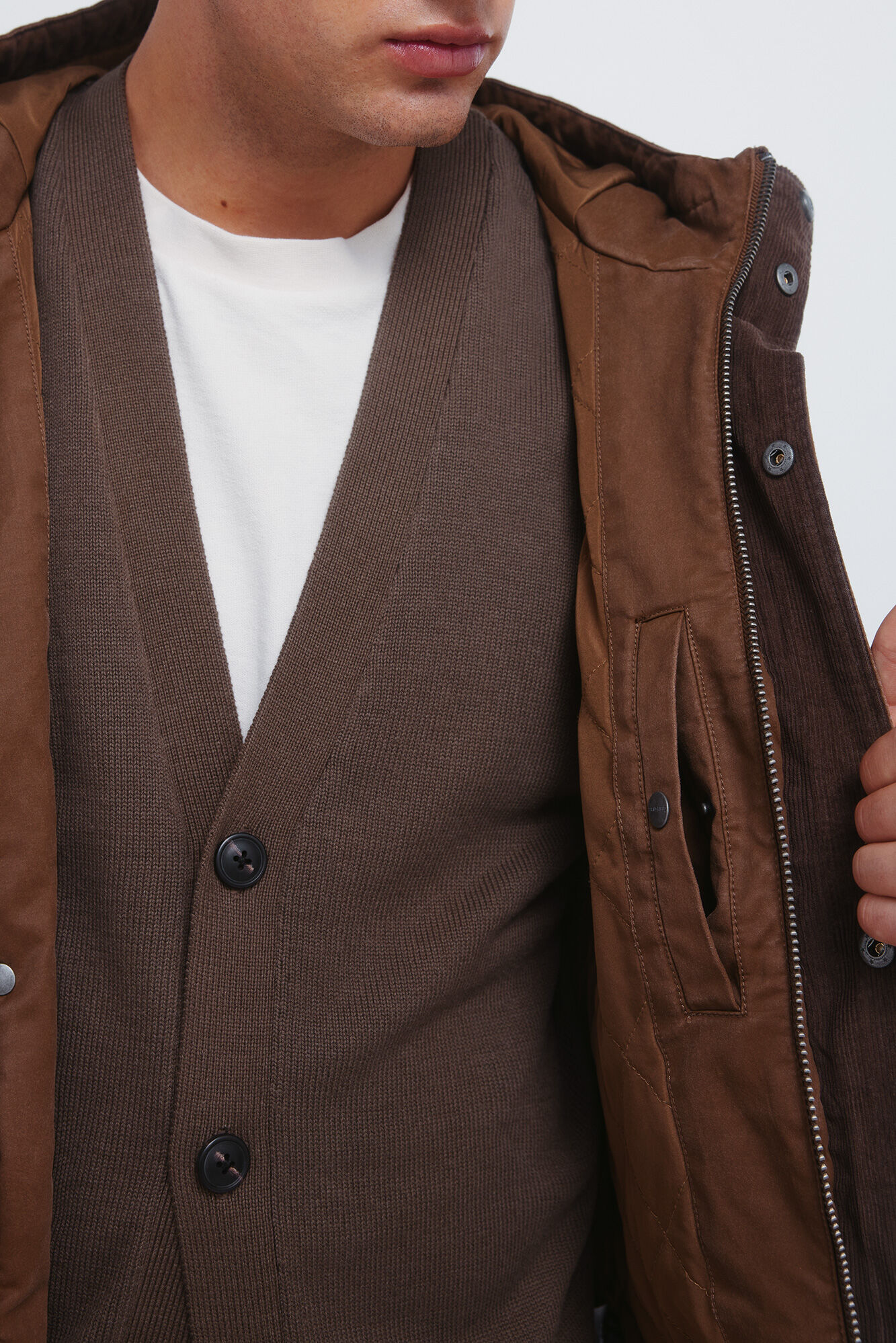 Springfield Parka de algod&oacute;n beige