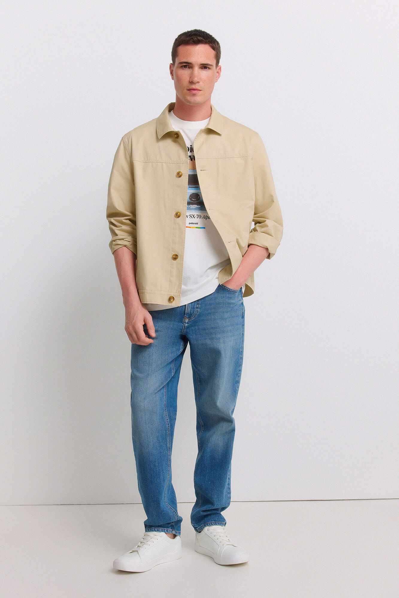 Springfield Jeans lavado medio sobrete&ntilde;ido regular fit azul