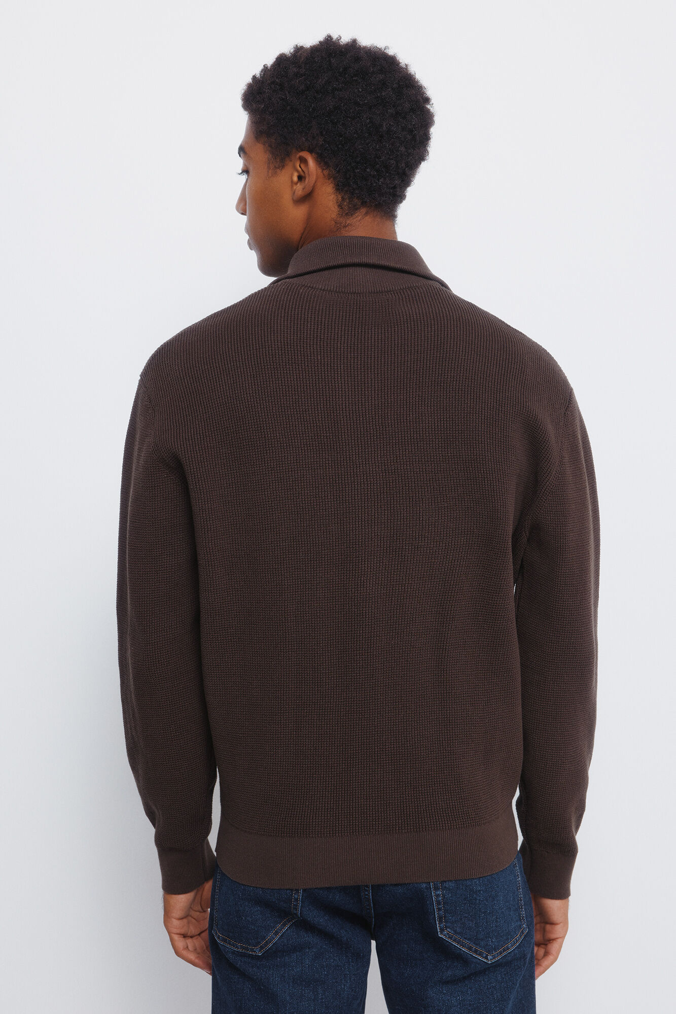 Springfield C&aacute;rdigan con cierre de c&aacute;rdigan estampado