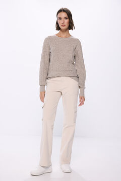 Springfield Suéter cable knit beige